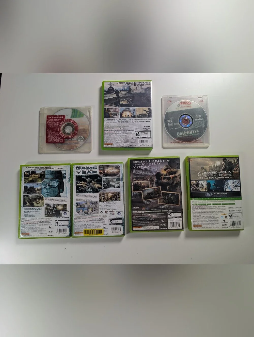 Xbox 360 FPS 7 Game Bundle Call of Duty MW3 Ghosts & Ghost Recon